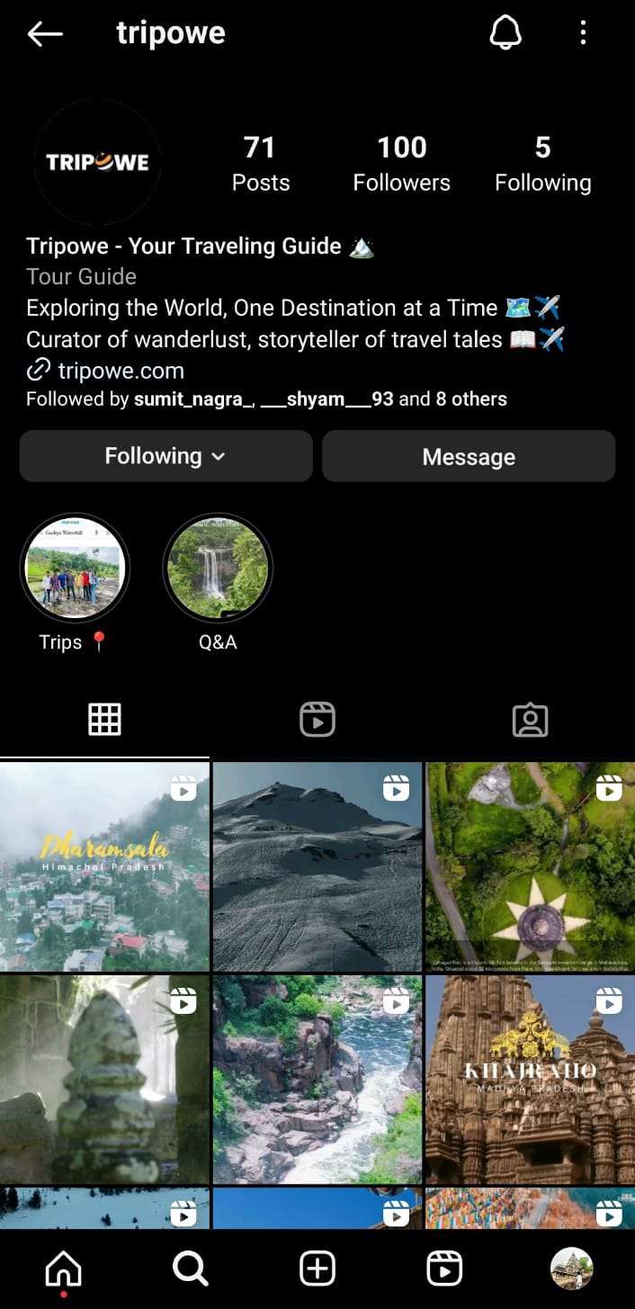 TRIPOWE INSTAGRAM