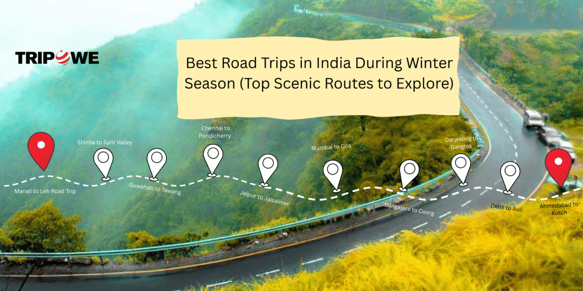 Best Road Trips in India During Winter Season tripowe.com